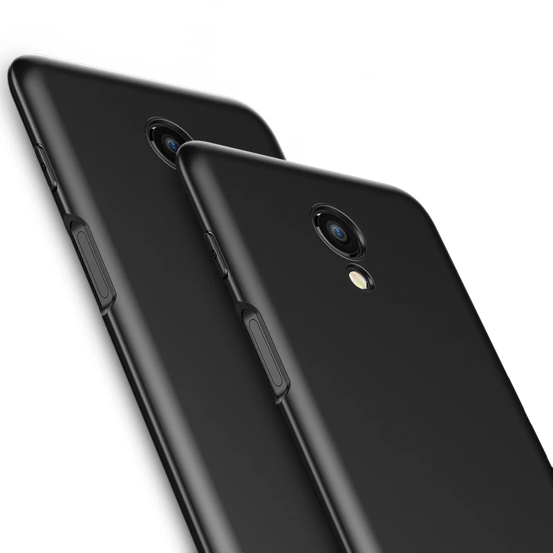 Матовый чехол для meizu m6s M6S силиконовая задняя крышка черный оригинальный мягкий