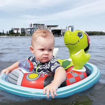 

Baby Kids Summer Swimming Pool Swimming Ring Inflatable Cartoon Animals Float Water Fun Pool Swim Ring Seat Boat Accessories