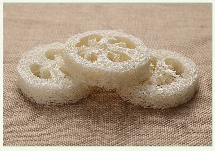 8cm wide 500pcs/lotNatural Loofah Luffa Loofa Sliceshandmade DIY soap