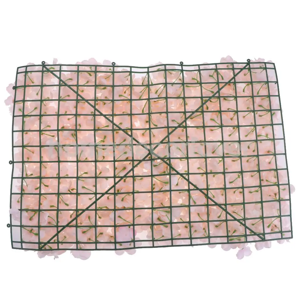 Upscale Artificial Flower Wall Panel Hydrangea Floral Carpet for Wedding Home Garden Shop Store Decoration