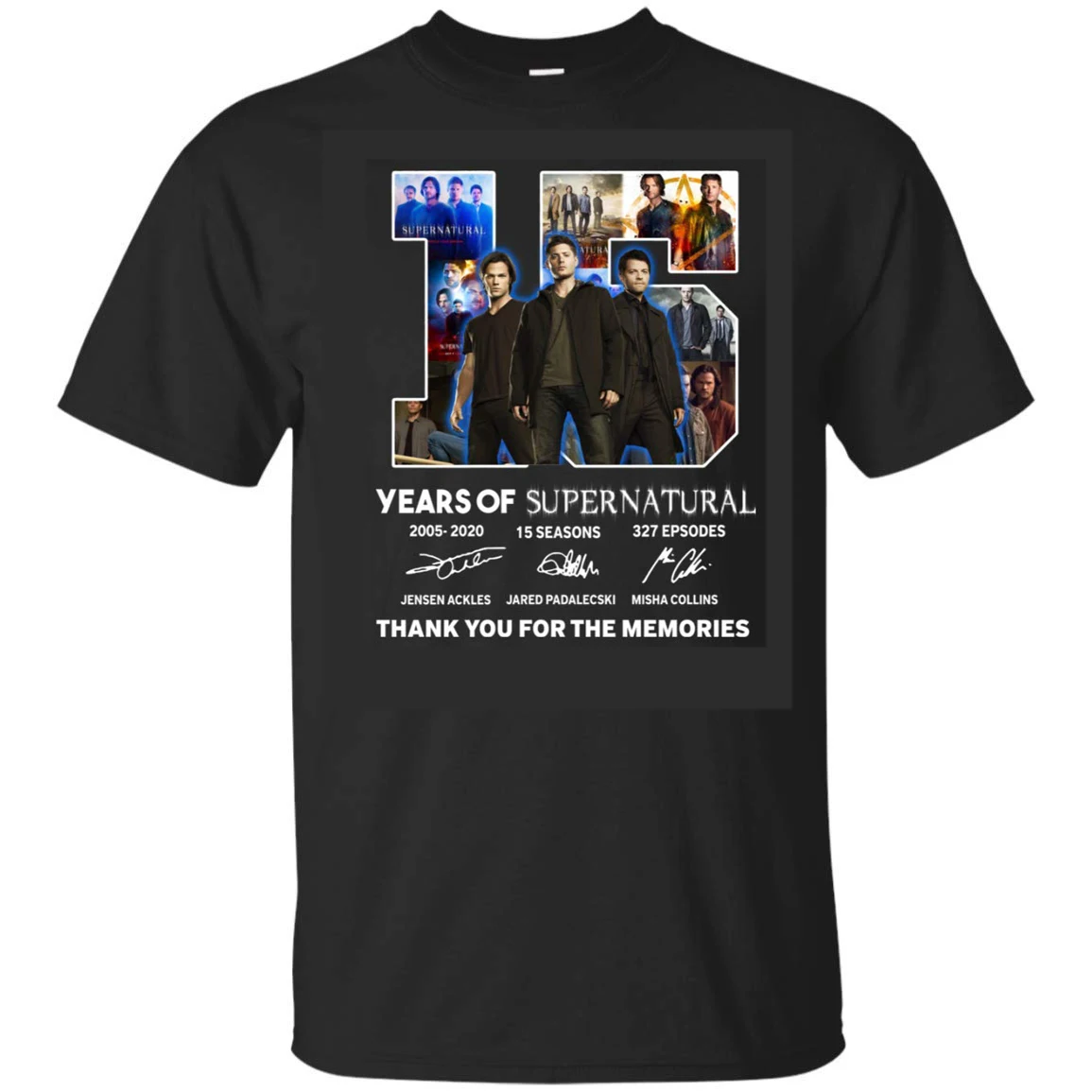 

15 Years of Supernatural TV T-Shirt Men's Love Supernatural Short Sleeve Casual Printed T Shirt Size S-3Xl Design Tops Tee