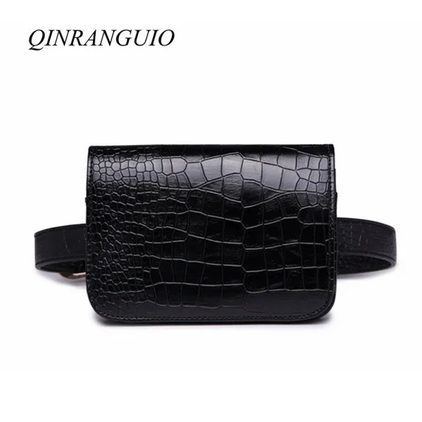 

QINRANGUIO Waist Bag for Women Fashion Waist Pack Women High Quality PU Leather Fanny Pack Women Waist Bag Phone Money Belt Bag