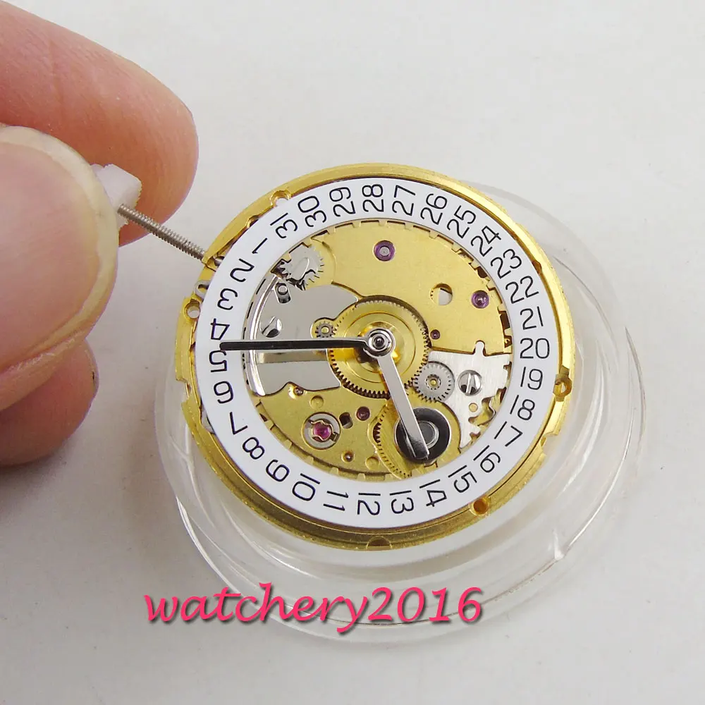 ST2130 automatische mechanische bewegung 28800 bph klon Rose Goldene bewegung-in Reparatur-Werkzeuge & Kits aus Uhren bei