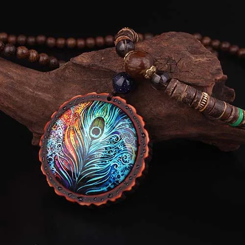 Sandelholz helle Halskette Kugeln "tolle Qualität" Nepal Meditation 141 