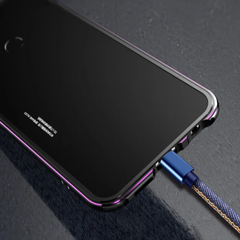 Роскошный брендовый Алюминиевый металлический бампер для huawei P20 Lite, металлические Чехлы, крышка в форме колонки, рамка 5,84 ''для huawei P20Lite