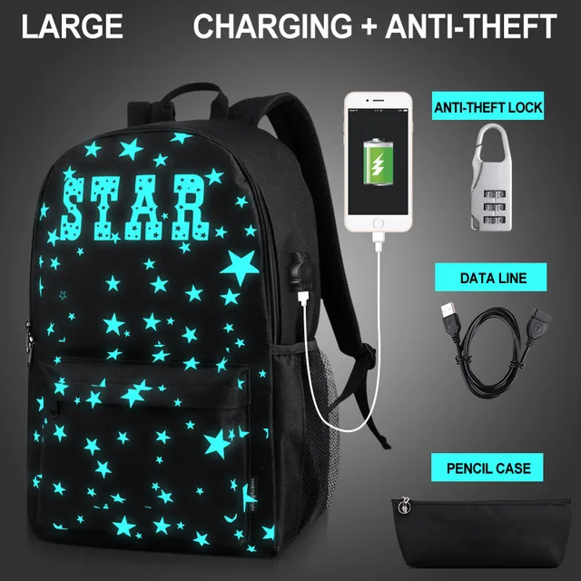 

School Backpack Children School Bags For Girl Boy Printing Backpack Schoolbag Anime Luminous Bagpack Kids School Bag Mochila