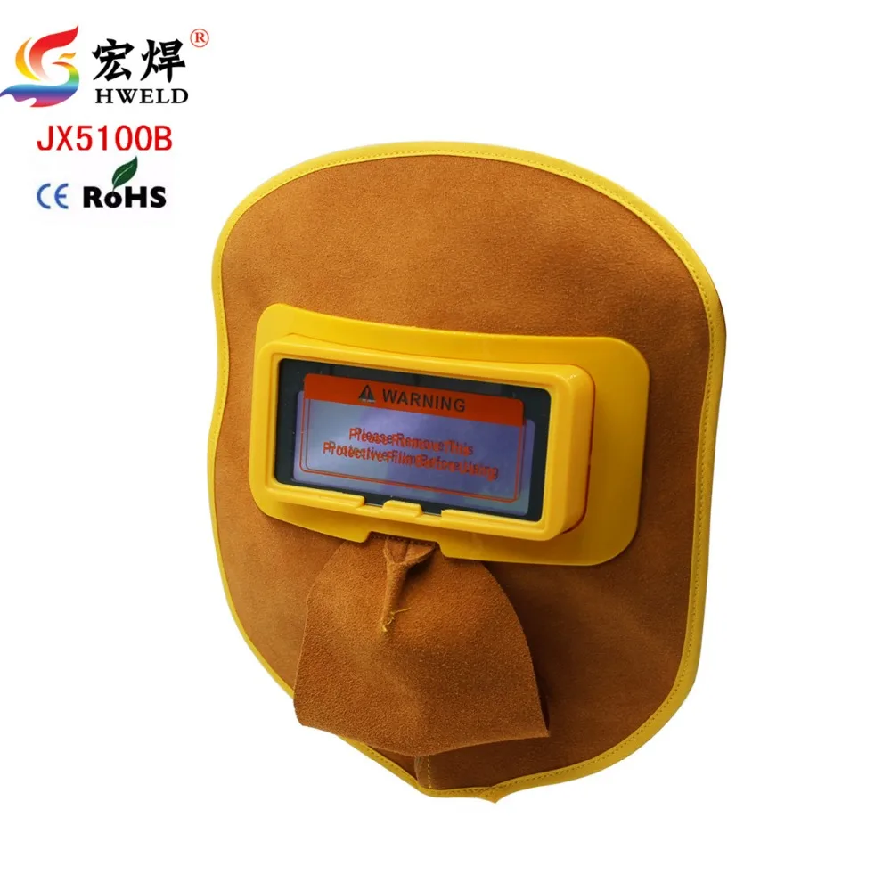 New Welder Eyes Mask Helmet Protable Leather Solar Auto Darkening Filter Lens Hood Helmet Mask Weld