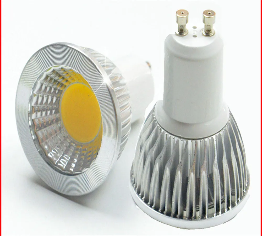 

1X New High Power Lampada Led MR16 GU10 COB 6w 9w 12w Dimmable Led Cob Spotlight Warm Cool White MR 16 12V Bulb Lamp GU 10 220V