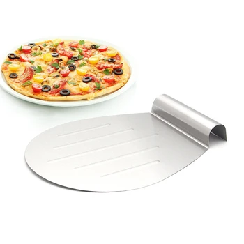 

Stainless Cake Bread Pizza Transfer Shovel for Baking Homemade Pizza and Bread (Silver)