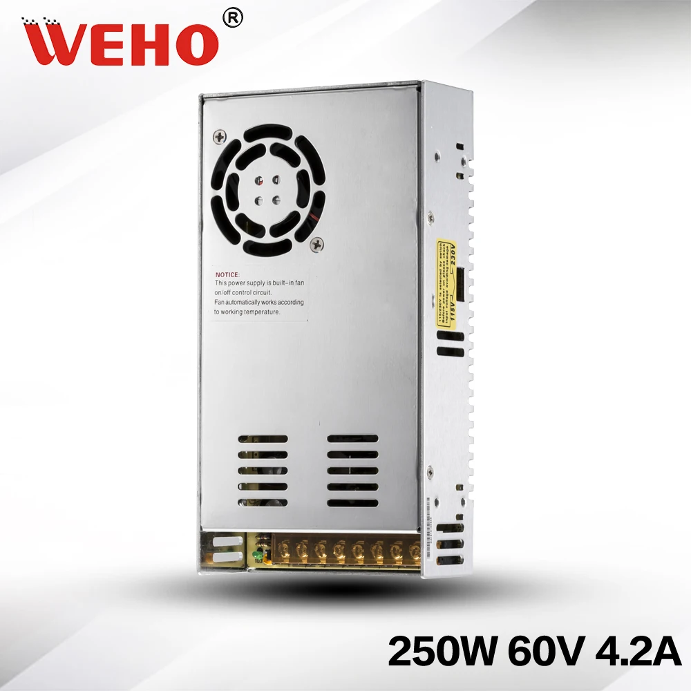 

(S-250-60) 60v 4.2a 250w Switching Power Supply with CE ROSH Certificates power supply circuit