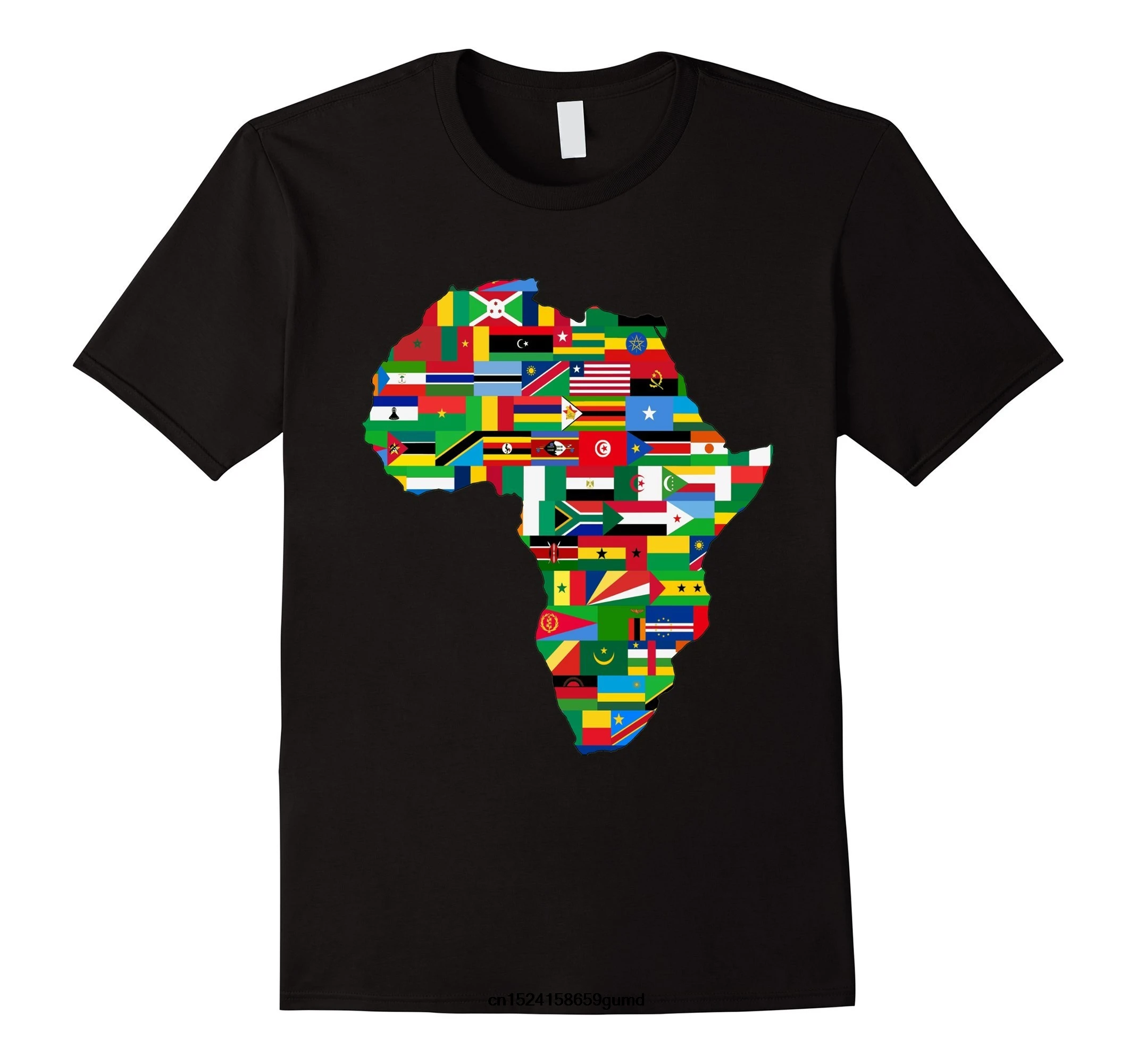 Funny Men t shirt Women novelty tshirt Africa African Country Flags