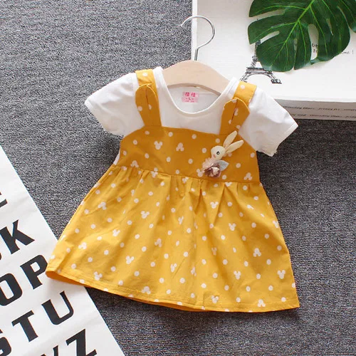 Новое платье для маленьких девочек летняя одежда для новорожденных милое розовое Сетчатое платье принцессы для девочек 1 год, одежда для крещения на день рождения - Цвет: BDG047