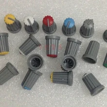 Смешанные 6 цветов ручки оси ручки потенциометра сливы для регулировки громкости звука 14*20 мм