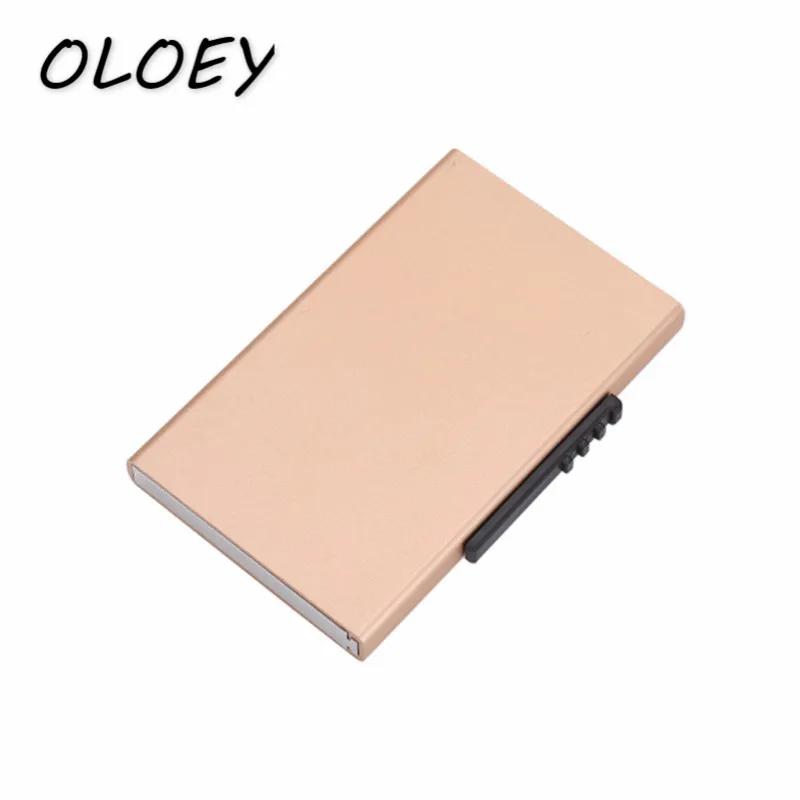 

Unisex Pop Up Metal Credit Card Holder Men Anti Degaussing Aluminum Card Case Portable Mini Wallet Business Card Case!