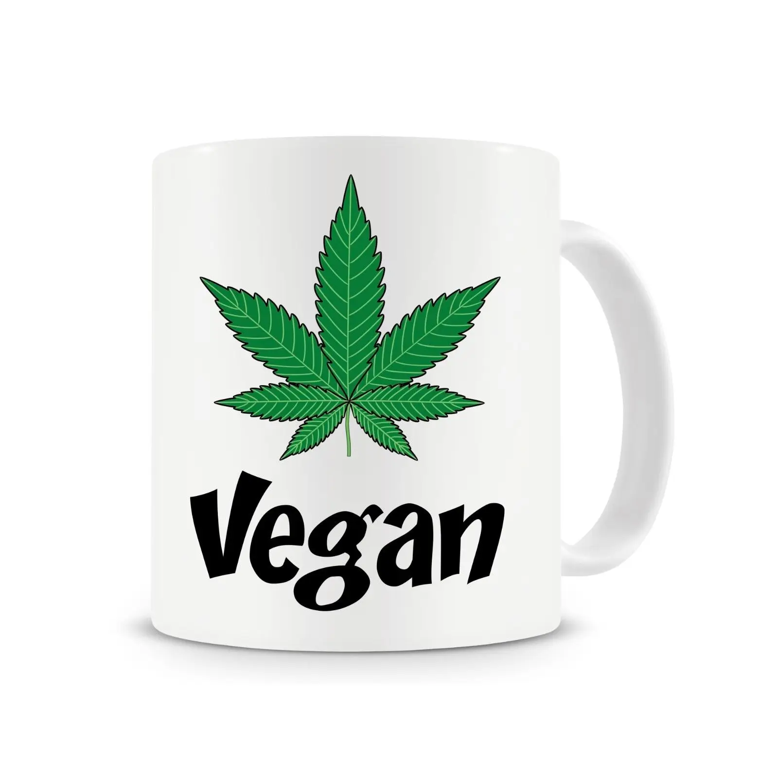 

Vegan Weed Mug, Coffee Mug, Funny Vegan Weed Mug, Cannabis Cup, Marijuana Mug Cup with Stirring Spoon
