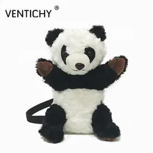 Панда Детские сумки на плечо стильная футболка с изображением персонажей видеоигр плюшевые игрушки куклы сумка мини детям подарки crossbody сумки для девочек прекрасный Mochila