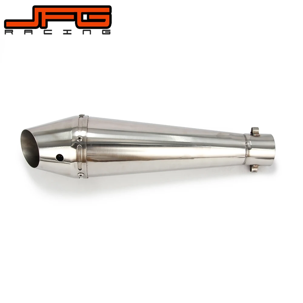Motorcycle Stainelss steel Exhaust Muffler Slip on With Moveable DB Killer Dirt Bike Street Bike