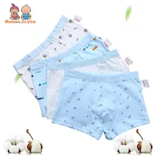4 шт./партия, новое нижнее белье для мальчиков, трусы-боксеры, хлопковые мягкие детские шорты с рисунками, LHTNM422