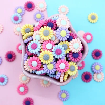 15PCS B 15 шт. слайм шармы конфеты мини-цветы клейкие аксессуары бусины делая поставки с шнурком мешок для DIY ремесла скрапбуки - Цвет: 15PCS B
