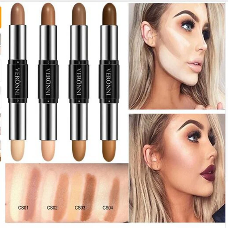 

Double-ended Bronzer 2 In 1 Contour Stick Contouring Highlighter 3D Face Concealer Makeup Full Cover Blemish Pencil Maquiagem