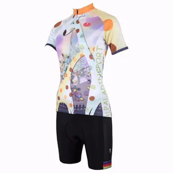 

ILPALADINO Women's Cycling Jerseys Short Sleeve Animal Picture Riding Bike Clothing MTB Road Female Bicycle Wear