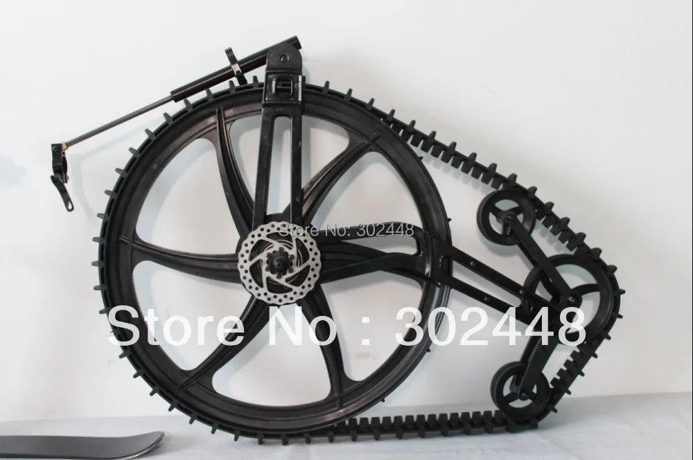 Snow Bike Conversion Kits Ktrak Skis Track Wheel Snow ...