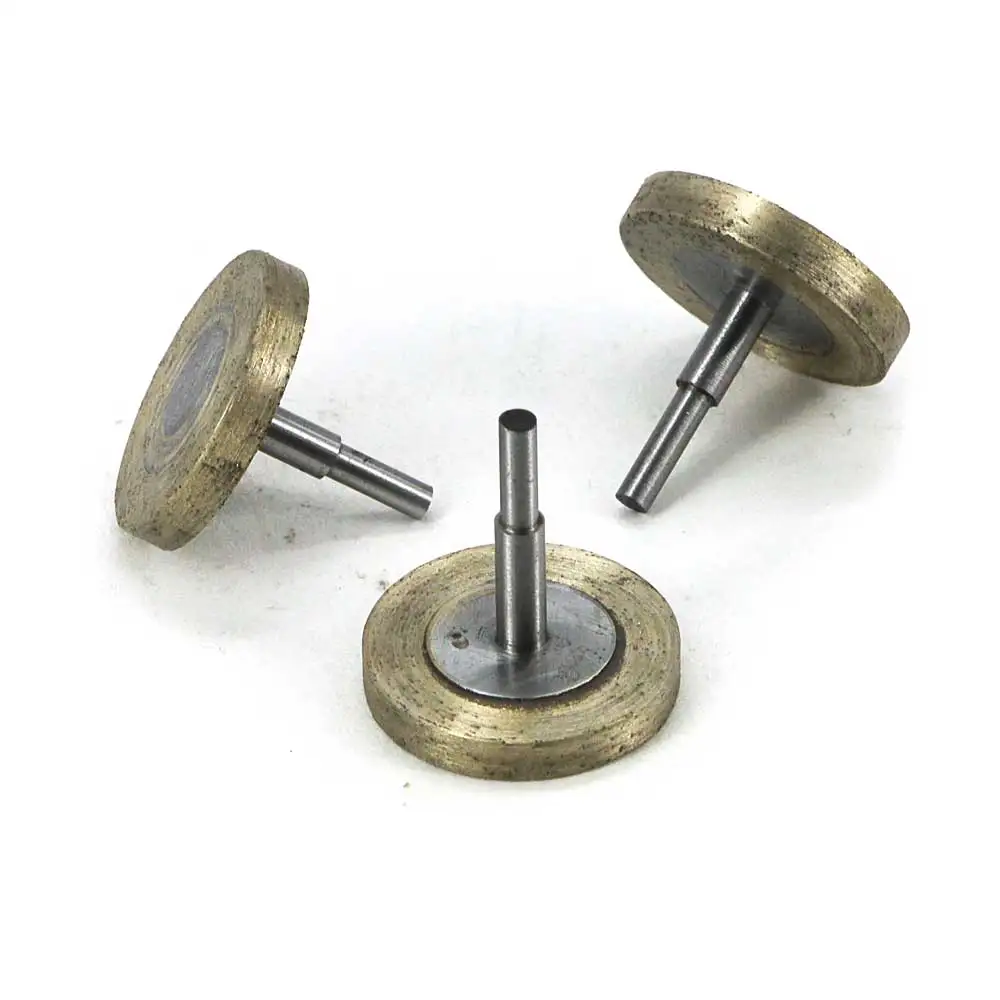 10pcs bronze bond diamond mounted point for agate granite stone tungsten carbide grinding T shape sintered grind head M012