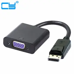 DisplayPort DP для преобразователя VGA Кабель-адаптер портативных ПК Мониторы проектор черный