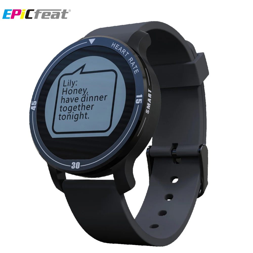 smartwatch with heart rate sensor