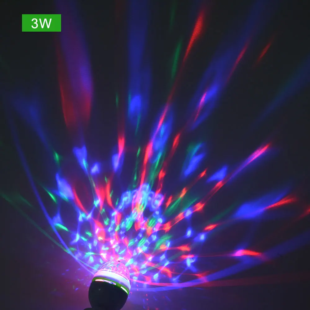 AC85V-265V красочный Авто вращающийся 3 Вт 6 Вт RGB светодиодный светильник вечерние лампы Диско Мини RGB светодиодный ночной Светильник DJ вечерние танцевальный светильник