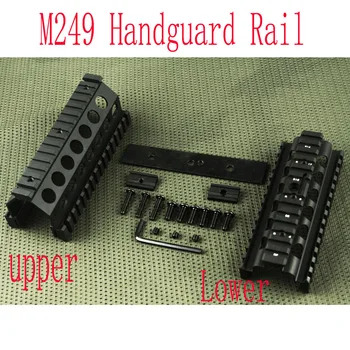 

Tactical handguard rail M249 Upper and Lower Scope mount Handguard Rails System BK