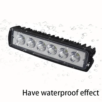 

1pcs 18W 12V Driving Fog Car Light 6 LED Work Light Bar Spotlight Lamp Beams LED Work Car Light Universal High Quality Durabe