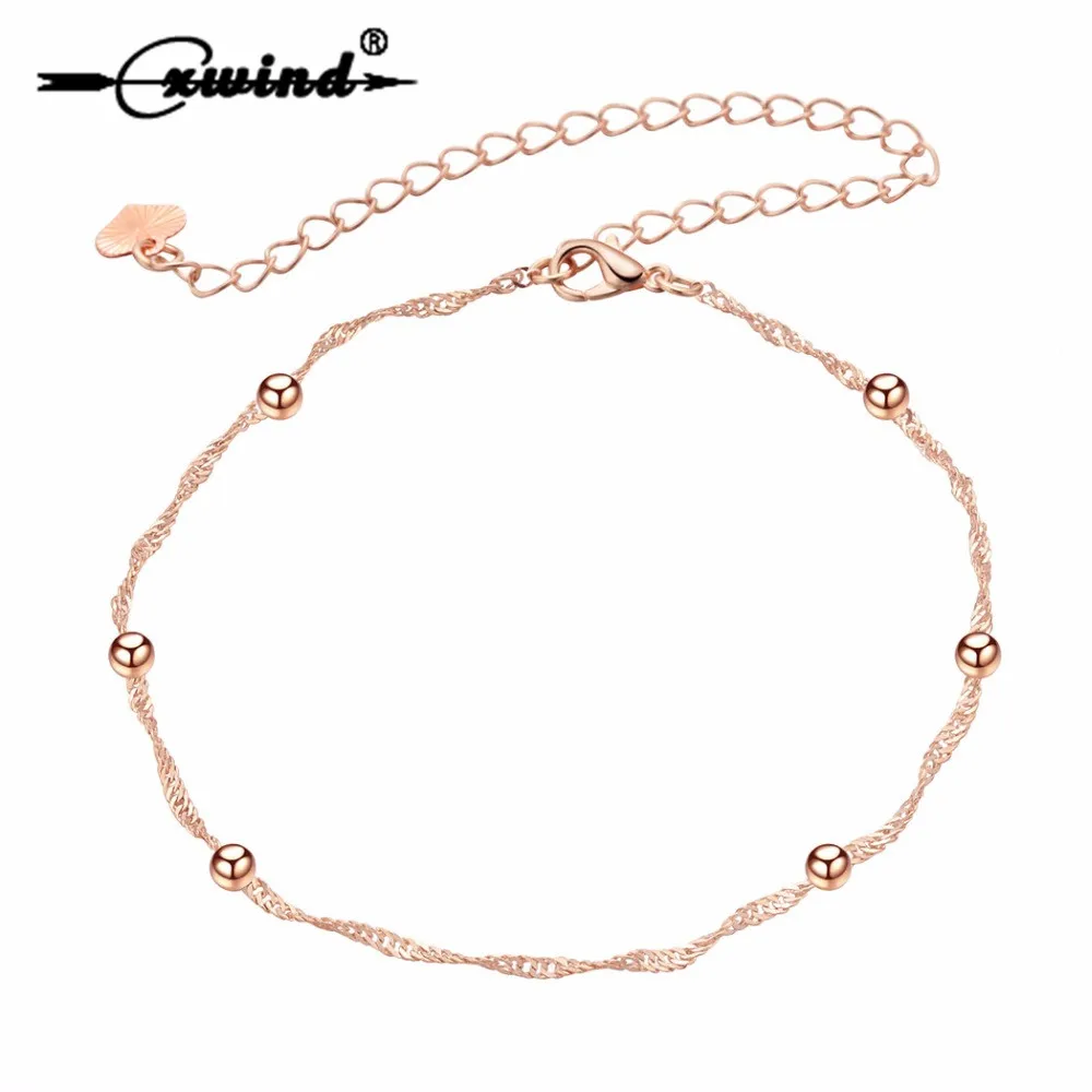 Tiny Ball Foot Feet Ankle Chain Anklet Bracelet Women Girl Charm Rose Gold Alloy Fashion Summer Jewelry Cxwind Tiny Ball Foot Feet Ankle Chain Anklet Bracelet Women Girl Charm Rose Gold Alloy Fashion Summer Jewelry Cxwind