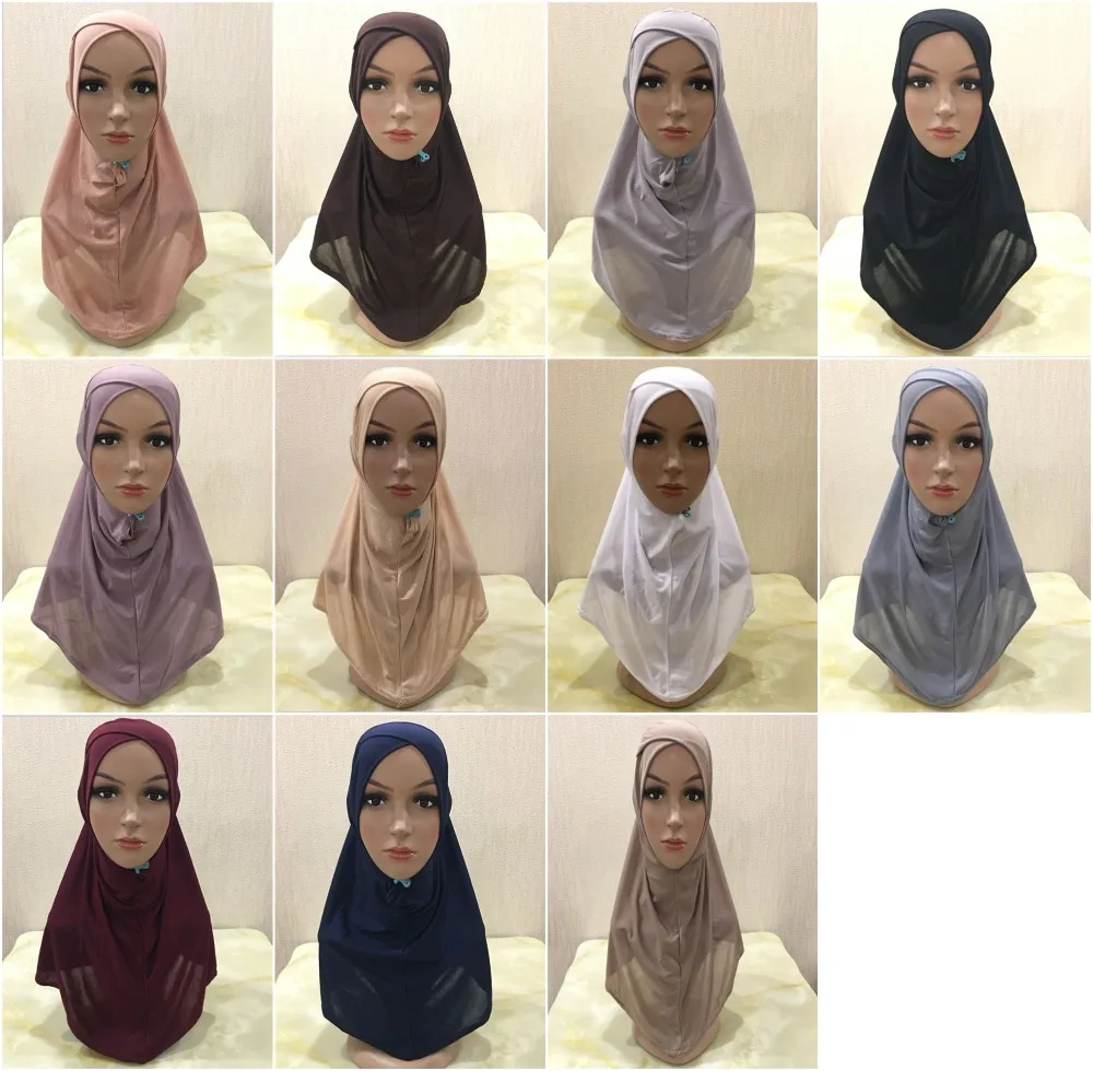 H1382 мусульманский цельный хиджаб шарф крест-накрест исламский хиджаб шарф женские повязки для волос