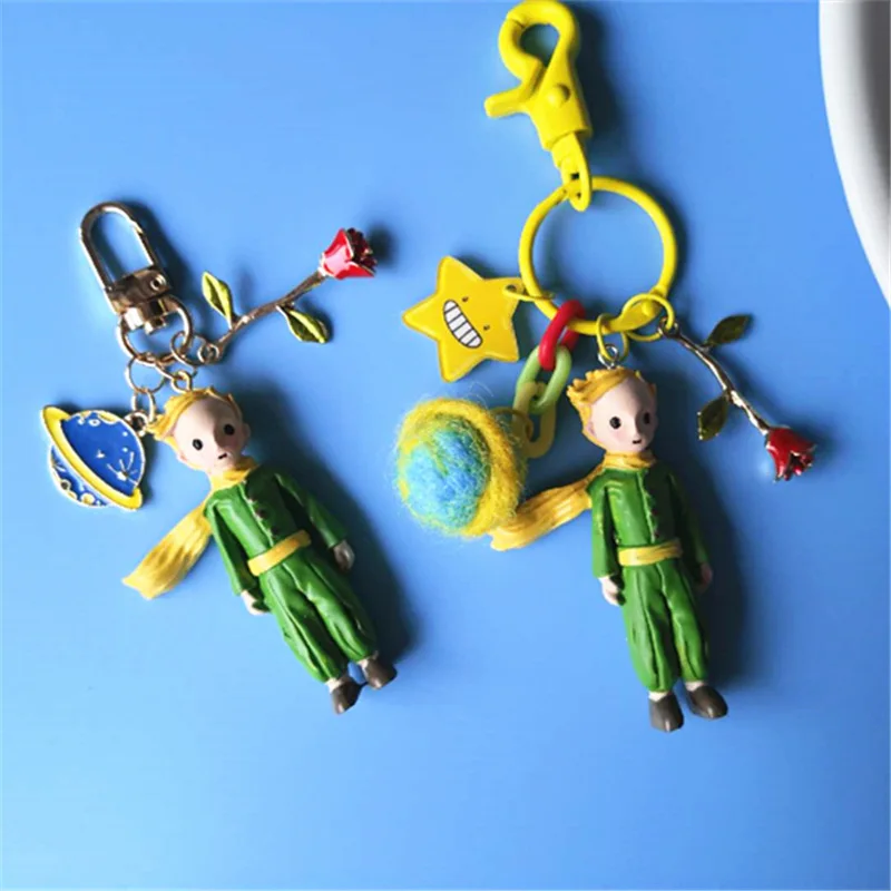 

Cartoon Fairy Little Prince Figure Doll Toy Keychain Pendant for Women Children Bag School Bag Charms Decoration Keyrings