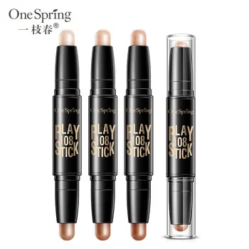 

BIOAQUA Brand Face Makeup Concealer Pen Multi effect Double Head 3D Bronzer Highlighter Stick Texture Contour Pencil foundation