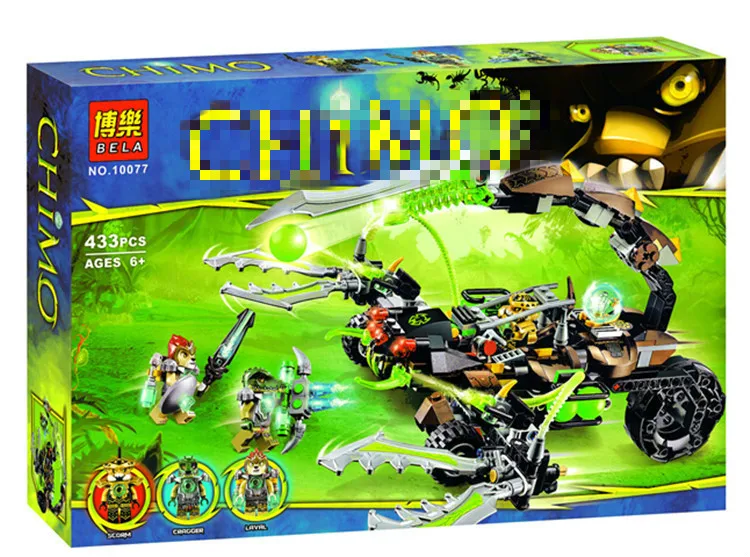 

433pcs Out of print CHIMAs Building Blocks SCORM'S SCORPION STINGER Compatible with Legoe CHIMA Collection
