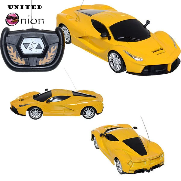 

Random Remote Radio Control Electric Ruch Yellow Super Car 1:24 Scale RC Boy Child Kid Toy Cool Vehicle #2859 Free Shipping