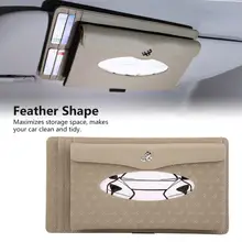 Автомобильный солнцезащитный козырек, синтетическая кожа, подвесное бумажное полотенце, коробка для салфеток, держатель для карт, ящик для хранения автомобильный подвесной бумажный чехол для полотенец