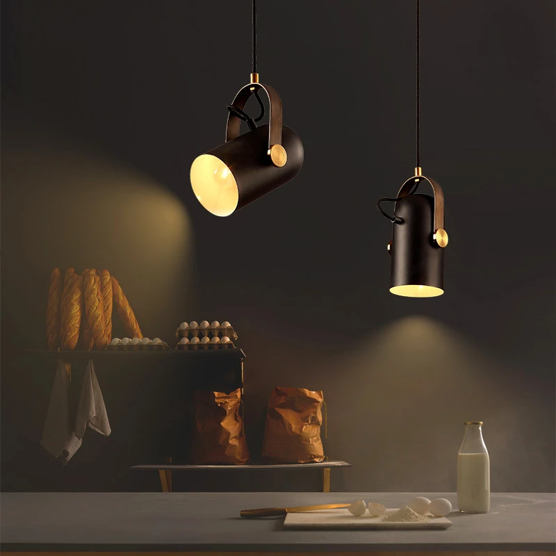 

Nordic Pendant Lights LED restaurant bar hanging lights American rural style dining room lamps modern simple Fixtures
