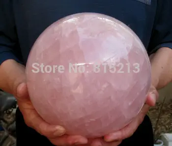

ddh001053 NATURAL ROSE QUARTZ CRYSTAL SPHERE BALL Healing