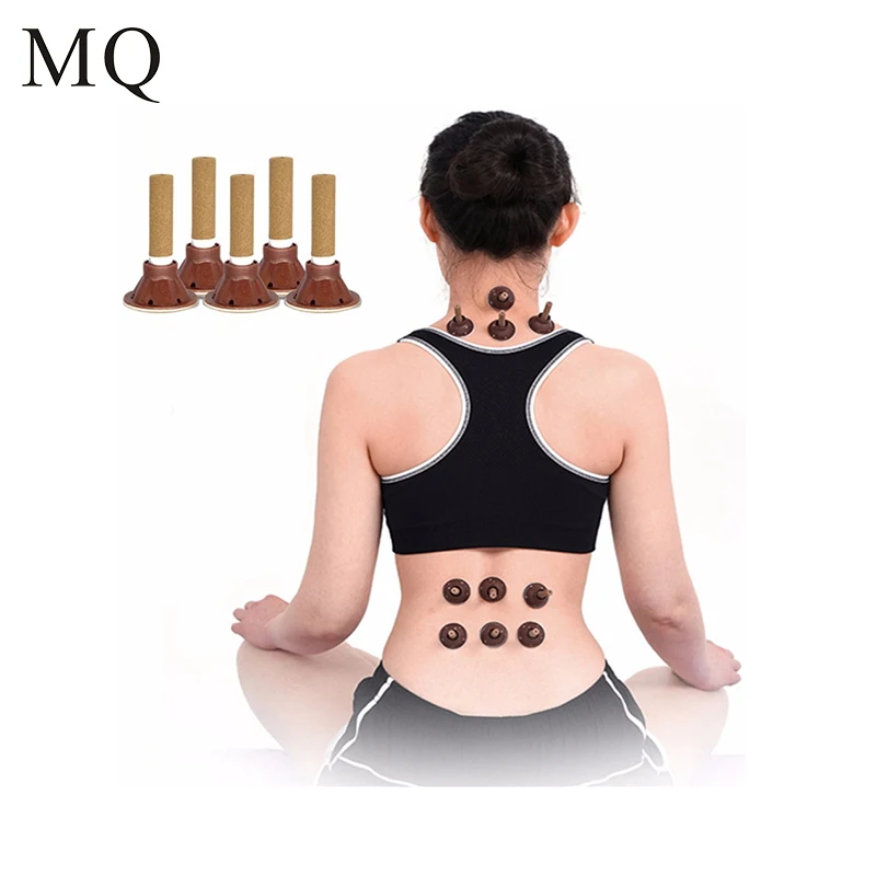 

100pcs/lot Chinese Traditional Wormwood Micro-smoke Body Massage Moxa Cupping Self-adhesive moxa Sticker Moxibustion Acupuncture