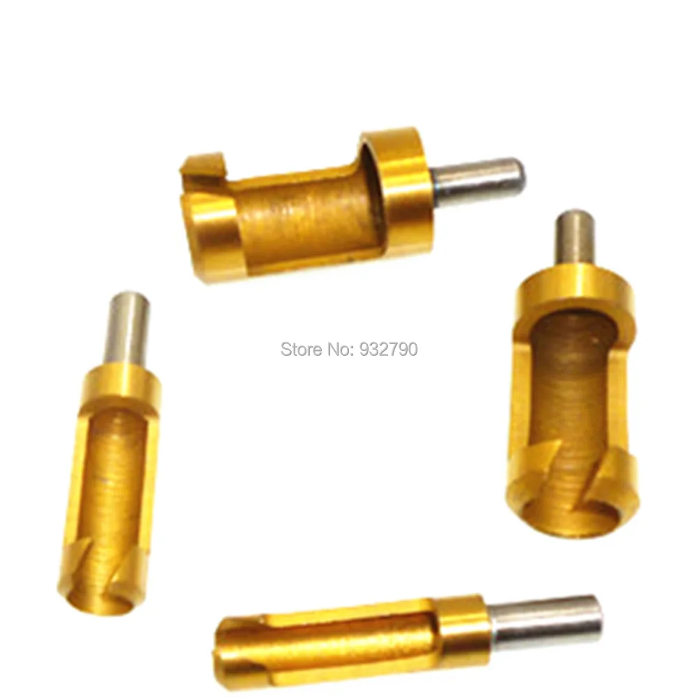 4pcs 6mm-16mm Titanium Plug Cutter Set Woodworking Drills Plug Hole Cutter Tools