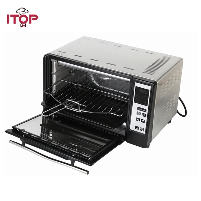 Best Price ITOP Electric Household Oven Pizza Bread Kebab Multifunctional Cooker EU Plug 5 Cooking Mode can be choosed
