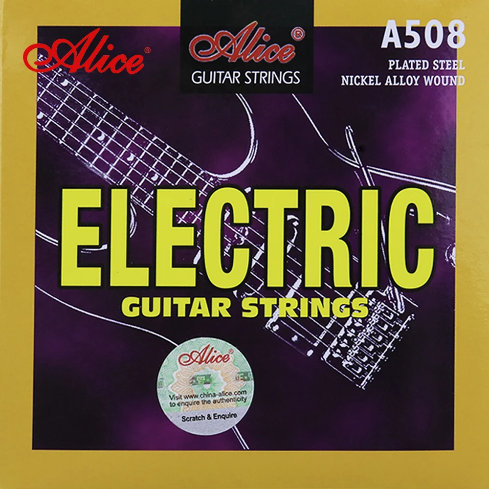 Alice A508 Electric Guitar Strings Set Super Light Steel Nickel Alloy Durable Wound Guitarra