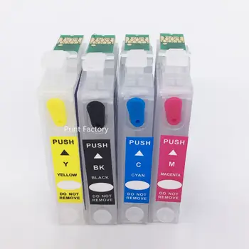 

T1331-T1334 Refillable Cartridge With Chip For Epson T12 T22 TX120 TX129 TX420W TX235 TX430W TX130 TX320F TX325F Without Ink