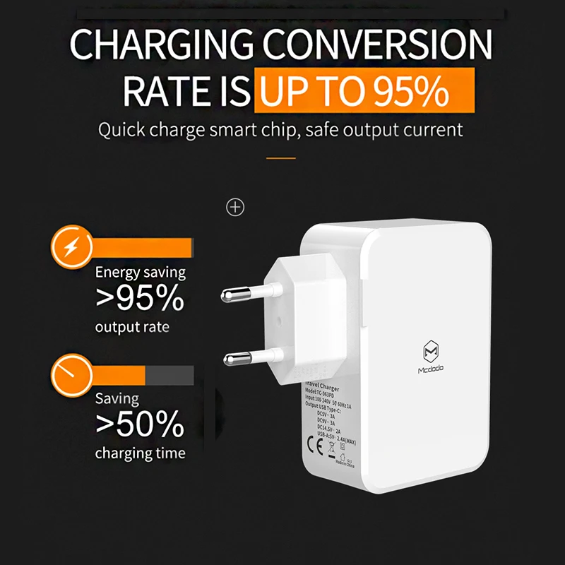 EU/US usb type C PD адаптер 41 Вт Быстрое USB зарядное устройство для мобильного телефона Быстрая зарядка USB для MacBook iPhone XS Max samsung Xiaomi huawei