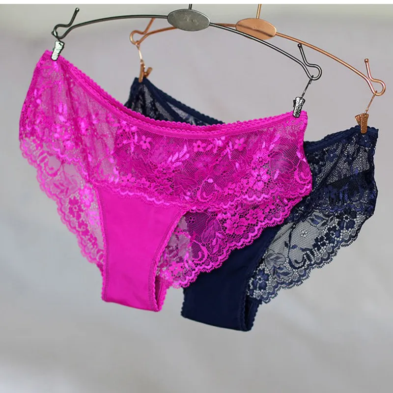 Sexy Women Female Briefs Panties Brand Lace Underwear Womens Nylon Underware For Lady Intimates 2017 (7)
