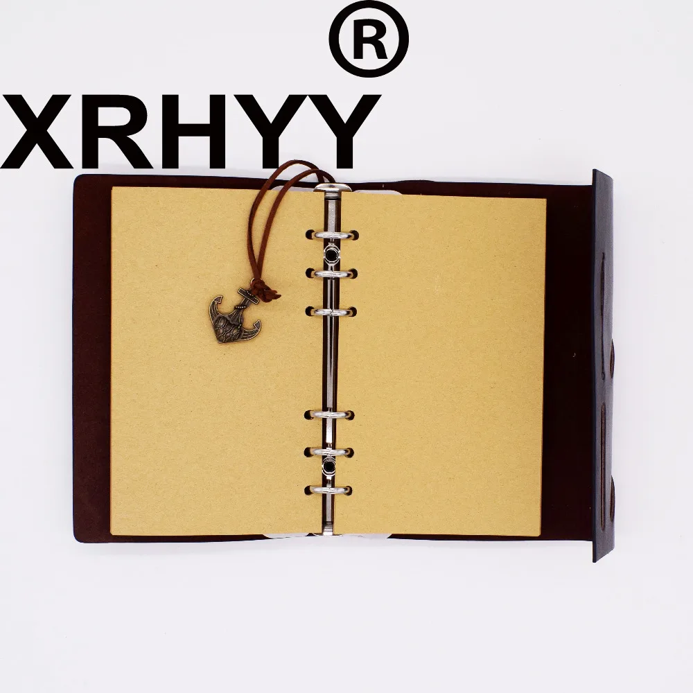XRHYY разноцветный кожаный блокнот для записей винтажный морской спиральный