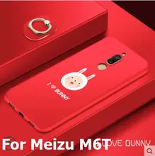 Meizu m6t силиконовый чехол 3D Рельеф Живопись розовый мультфильм Мягкие TPU силиконовая с палец кольцо чехол для телефона для meizu m6t Обложка 5,7′